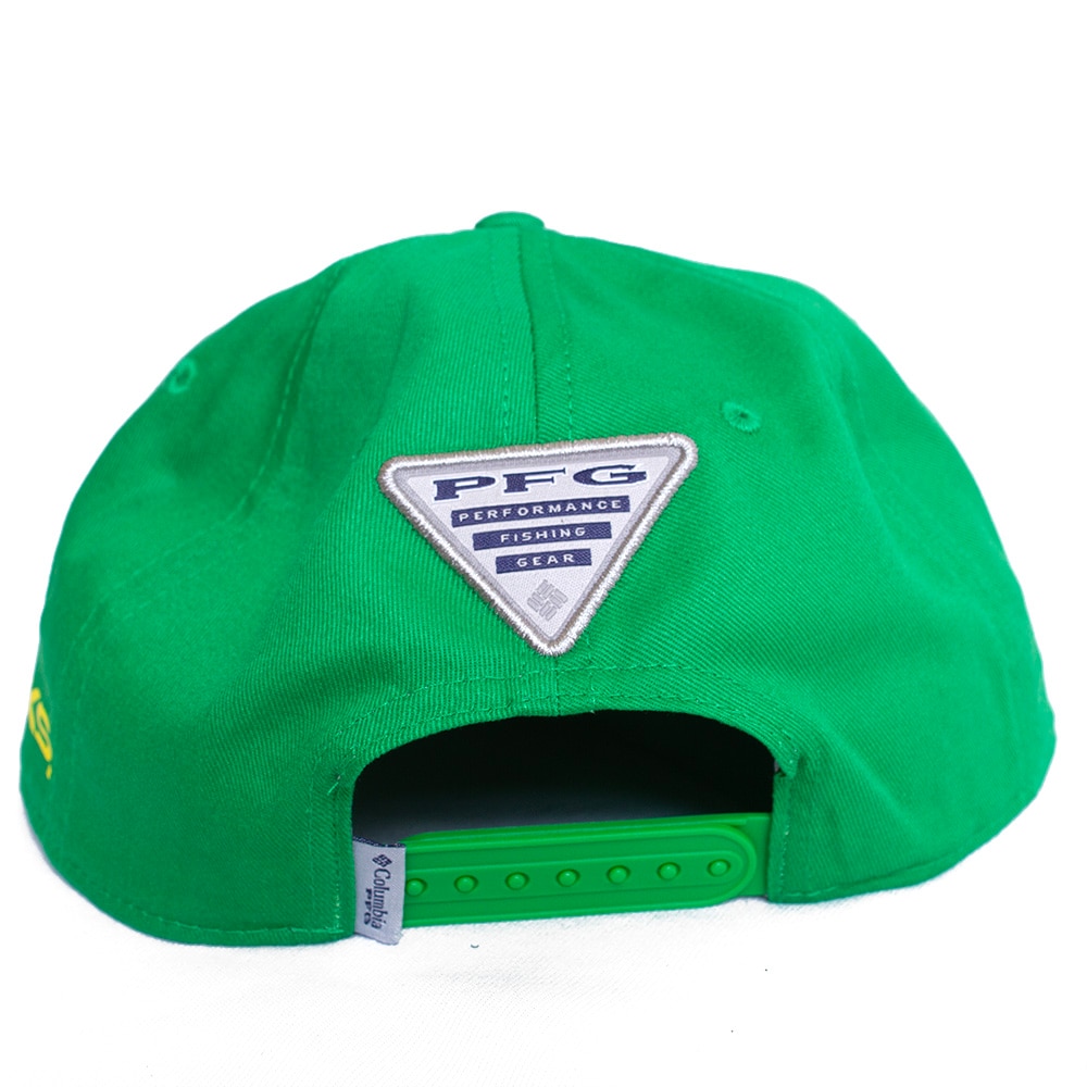 Ducks, Columbia, Green, Flatbill, Cotton Blend, Accessories, Unisex, PFG, Tack, Snap back, Adjustable, Hat, 785109